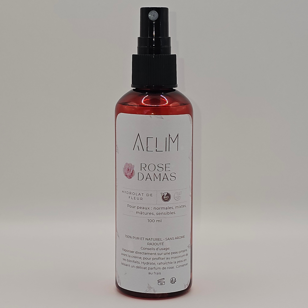 Hydrolat de Rose de Damas Bio – 100 ml